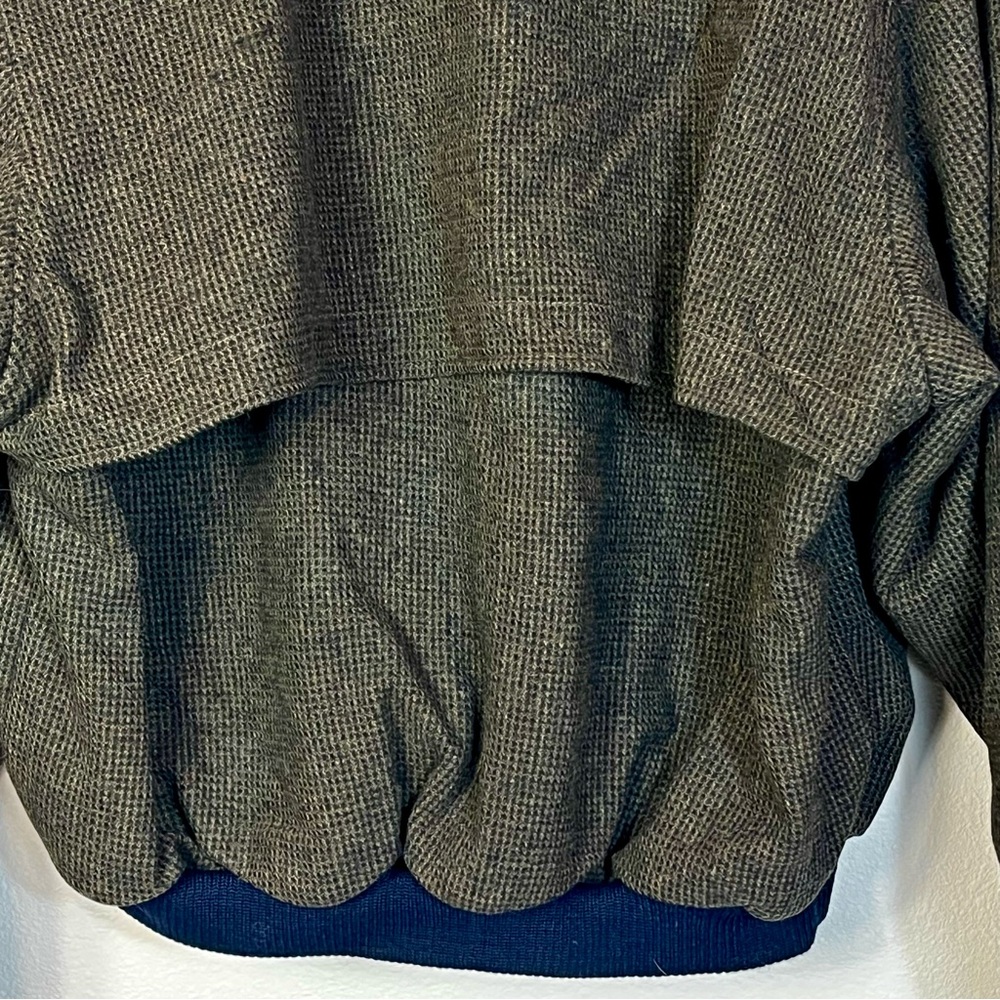 Pristine Pendleton Bomber Jacket Houndstooth Wool… - image 7